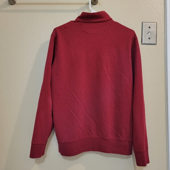 Polo Ralph Lauren Men Red 1/4 Zip Pullover Long Sleeve Sweater size Small - Picture 2 of 7